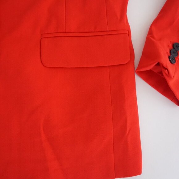 Dynamite Lorelei Salsa Red One Button Slim Blazer P/S NWT - Picture 6 of 11